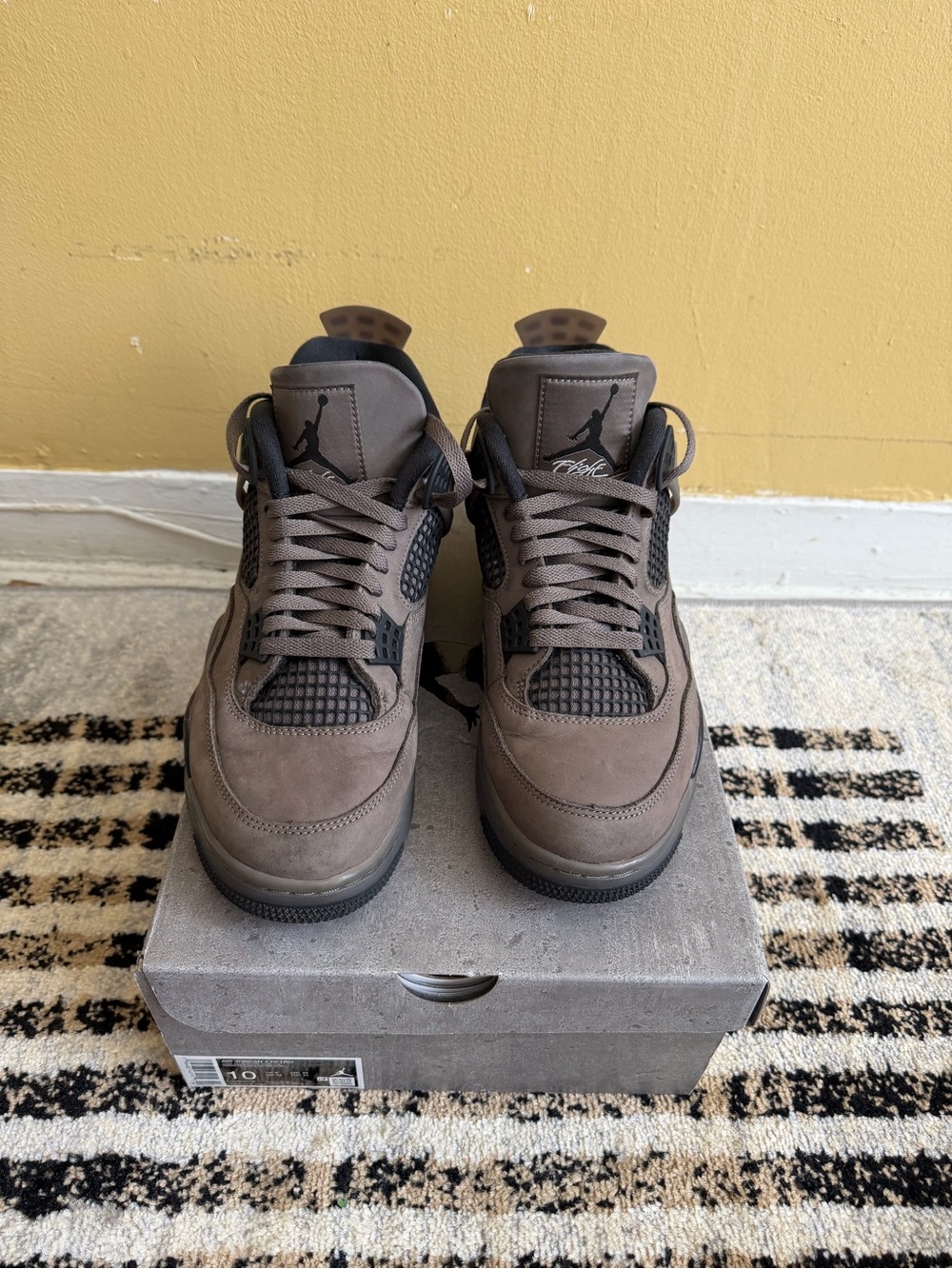 Aire Jordan 4 Retro cave stone/ Black-Fantom